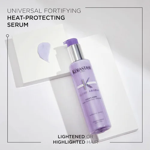 Vista 2 de KERASTASE Blond Absolu Cicaplasme - Suero para el cabello protector contra el calor, para cabello aclarado, resaltado y gris, fortalece y nutre