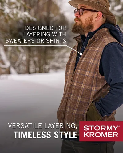 Vista 10 de Stormy Kromer The Ironwood Vest - Chaleco de invierno con cremallera para hombre, ropa de abrigo para clima frío