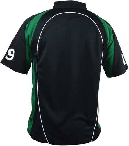 Vista 2 de Guinness - Camisa de rugby de manga corta color negro y verde