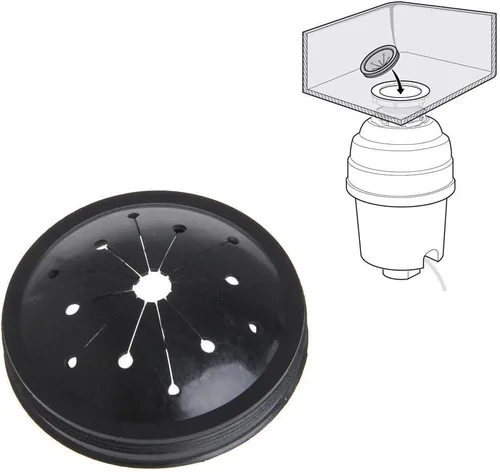 Vista 3 de 2 piezas de eliminación de basura, protector contra salpicaduras para fregadero, repuesto para desechos de alimentos, para modelos Whirlaway, Waste