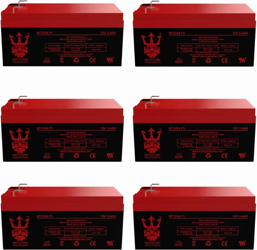 Vista 12 de Batería de repuesto Neptune de 12 V 3.4 AH para cortacésped Toro # 106-8397