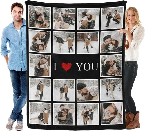 Vista 37 de envía al día siguiente, manta personalizada con texto en imagen, manta personalizada de foto, manta de franela personalizada, regalos personalizados