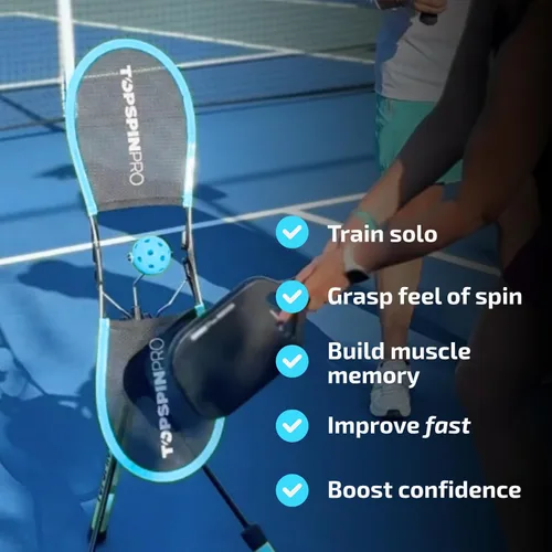 Vista 6 de TopspinPro Ayuda de entrenamiento de pickleball - Aprende Topspin rápidamente para un mejor control y consistencia Practica en cualquier lugar