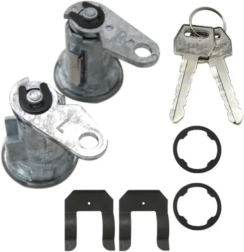 Vista 4 de Cilindro de cerradura de puerta con 2 llaves Repl.# DL1 DL1550 D2AZ-6521984A para Ford 76-78 F-150 Base