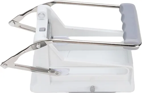 Vista 8 de Cortador de papas francesas de acero inoxidable profesional para patatas y verduras, cortador de patatas con 2 juegos de cuchillas para zanahoria
