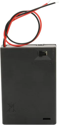 Vista 5 de Paquete de soporte de batería AA de 4.5 V, 3 fundas de soporte de batería AA de 1.5 V con cables de cable e interruptor de encendido/apagado