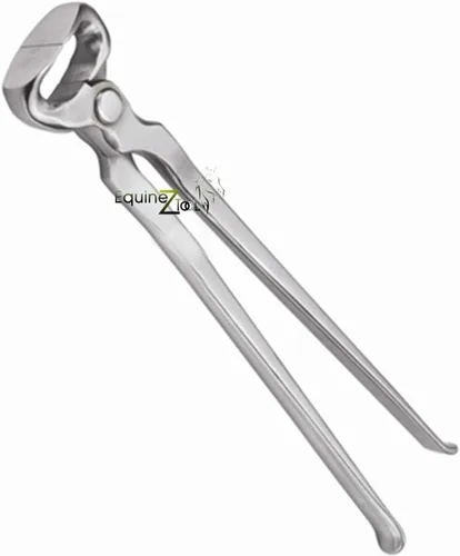Vista 3 de Equinez Tools Hoof Nipper 12 pulgadas con zapato de caballo y cuchillo de herrador
