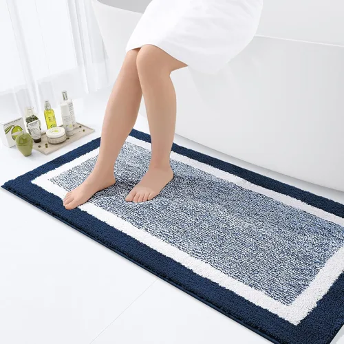 Vista 50 de OLANLY Alfombras de baño 24x16, tapetes de baño extra suaves y absorbentes de microfibra, antideslizantes, lavables a máquina, secan rápido