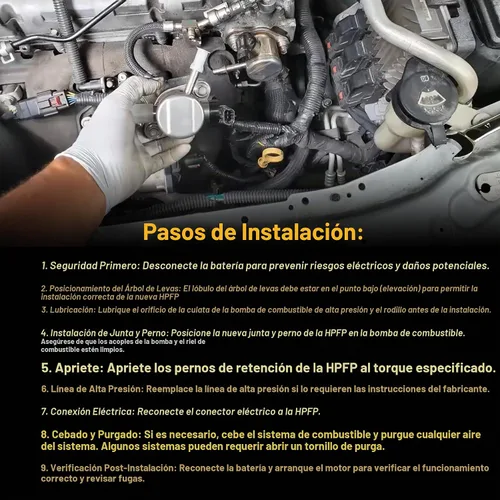 Vista 6 de Bomba de combustible mecánica de alta presión EP1028 - Compatible