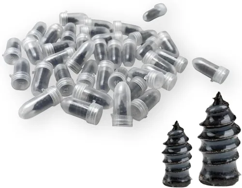 Vista 8 de PINKJOY Juego de clavos de reparación de neumáticos de 60 piezas con tornillos autoperforantes de goma, herramienta de reparación de neumáticos