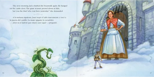 Vista 7 de Carson Dellosa Classic Fairy Tale Books in Spanish & English, Bilingual