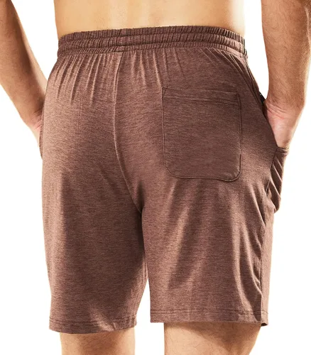 Vista 6 de MIER Sweat Shorts for Men Ultra-Soft Jersey Short with Pockets 7 Inch Inseam for Running, Workout, Training