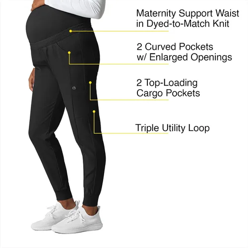 Vista 2 de WonderWink Pantalón deportivo de maternidad para mujer