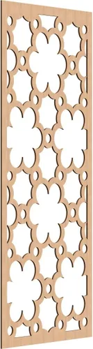 Vista 182 de 9 3/8"W x 24 3/8"H x 1/4"T Southgate Decorativos Paneles De Pared De Madera Calado, Abedul