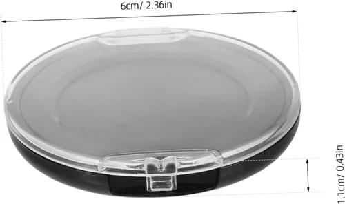 Vista 2 de Uonlytech Almohadilla de tinta de huellas dactilares, sello de huellas dactilares negro para oficina en casa, fórmula de secado rápido