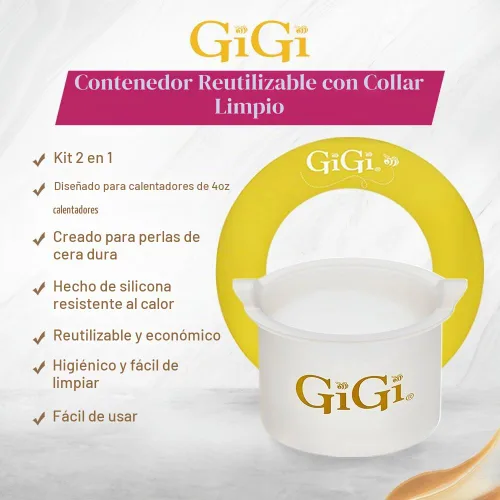 Vista 2 de GiGi - Forro de silicona reutilizable con cuello limpio para calentador