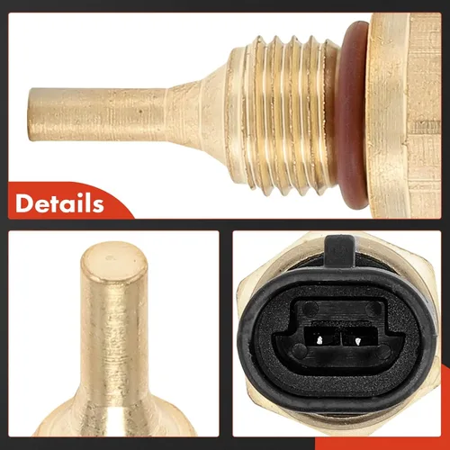 Vista 6 de A-Premium Sensor de temperatura del refrigerante del motor [2 pines] compatible con Ram 2500 2011-2018/2020, 3500 2011-2019/2021, 4500