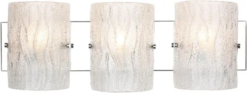 Vista 7 de Brilliance - Aplique de pared con 1 luz, acabado cromado con pantalla de vidrio de hielo brillante