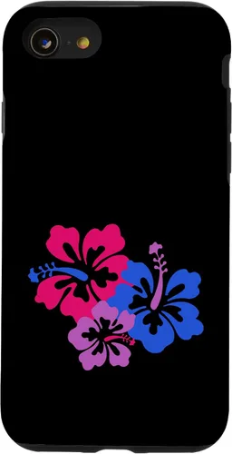 Vista 18 de Bisexual Bi Pride Sutil Hibiscus Flower Hawaii LGBT LGBTQ Funda para iPhone 16