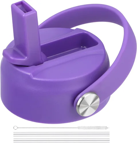 Vista 28 de FLORAPELL Tapa de popote para botellas de agua de boca ancha Hydro Flask, tapas superiores con popote compatible con Hydro Flask de 32 y 40 onzas