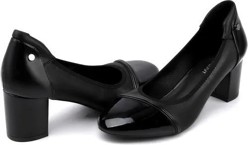 Vista 5 de SPR&JOY Women's Pumps Block Heel Comfort Closed Toe Dress Shoes for Women Office Wedding Party