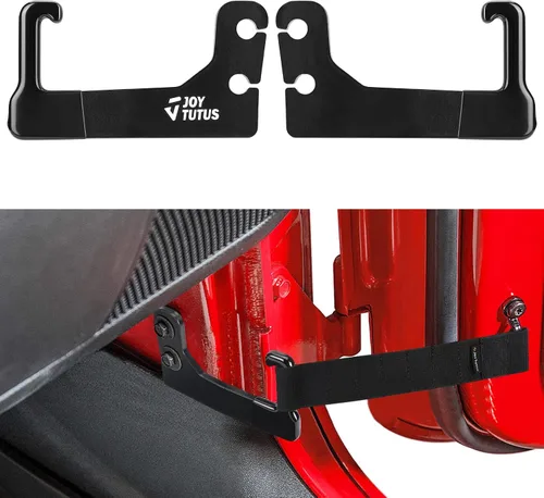 Vista 8 de JOYTUTUS Correas de limitación de puerta compatibles con Wrangler, paquete de 2 correas de control de limitación de puerta ajustables resistentes