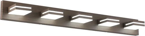 Vista 58 de SineRise - Moderna lámpara LED para tocador de baño (2 luces, 39.4 cm, regulable), iluminación de pared de baño moderna de acrílico cepillado sobre