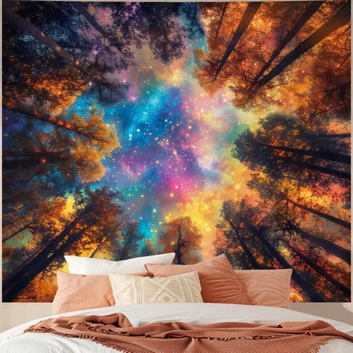 Vista 13 de Tapiz de Pared de Ciudad Anime Punk para Dormitorio, Tapices Japoneses Futuristas de Calle Nocturna de Neón Ciberpunk Estéticos, Fondo