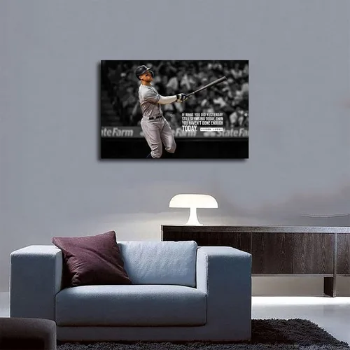 Vista 5 de LVTFCO Aaron - Póster de juez para niños, para dormitorio, béisbol, papel firmado, arte de pared, estilo sin marco, 12 x 18 pulgadas (11.8 x 17.7 in)