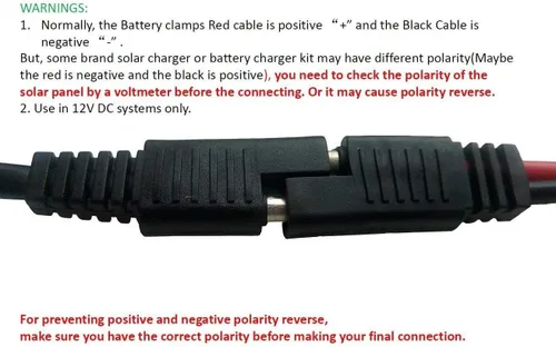 Vista 5 de Sunway Solar Panel Combiner 3 a 1 Cable de extensión con adaptadores SAE Conector para ampliar el cargador de batería solar y el mantenedor a una