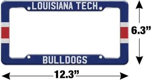 Vista 4 de GRAPHICS & MORE Louisiana Tech Bulldogs - Marco para placa de matrícula