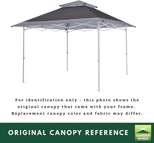 Vista 7 de Garden Winds Cubierta superior de repuesto RipLock 350 reforzada compatible con AbcCanopy, MasterCanopy, Cooshade 13 x 13 pies de pierna recta
