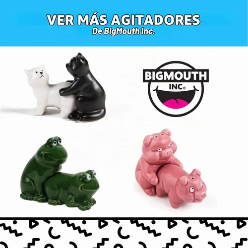 Vista 5 de BigMouth Inc Puppy Pound Salero y Pimentero, Blanco