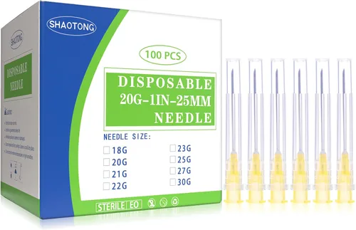 Vista 25 de SHAOTONG Accesorios Luer Lock de calibre 16 de 1.2 pulgadas, suministros de laboratorio desechables, paquete de 100 SHAOTONG - Aguja 16G de 1.2