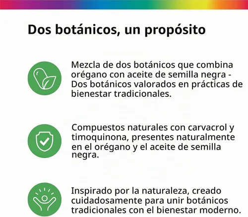 Vista 4 de Rainbow Light Aceite de orégano con aceite de semilla negra 90 cápsulas