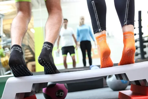 Vista 5 de Rainbow Socks Mujer Hombre Colorido ABS Sport Yoga