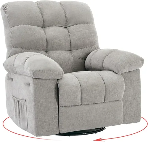 Vista 8 de Garvee Silla reclinable mecedora de 21.4 pulgadas, para sala de estar y Verde-1
