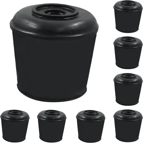 Vista 10 de BokWin Tapas para patas de silla, 16 unidades, 1/2 pulgada, color negro