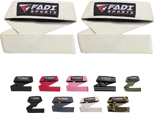 Vista 11 de Lifting Wrist Straps for Weightlifting Gym Deadlift and Pull Ups 24 Inch Cotton with 5mm Padded Neoprene for Grip Support Powerlifting Bodybuilding