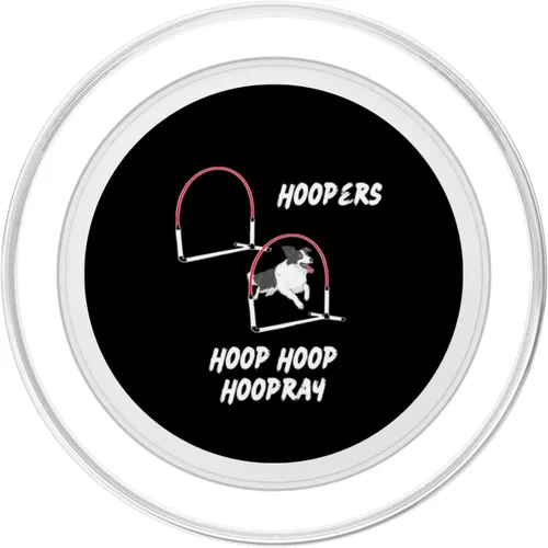 Vista 2 de Dog Agility - Perros para perros con ganchos de aro Border Collie PopSockets MagSafe PopGrip para iPhone