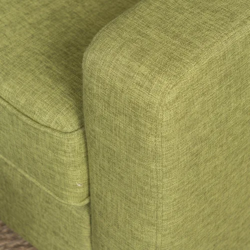 Vista 4 de Christopher Knight Home Sawyer Mid-Century - Silla de club de tela moderna, color verde apagado/natural
