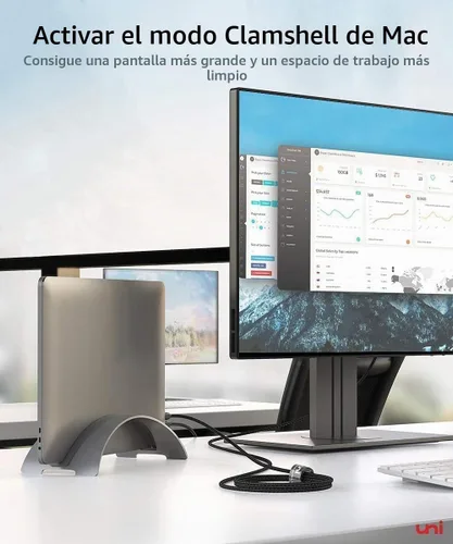 Vista 6 de uni Cable USB C a HDMI de 10 pies 4K a 60 Hz, cable USB tipo C a HDMI de aluminio resistente (compatible con Thunderbolt 3/4) con Samsung S8-S23