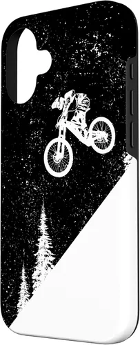 Vista 2 de Funda para bicicleta de montaña para iPhone 16, descenso, BTT, vintage, para ciclismo de montaña