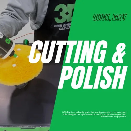 Vista 3 de 3D I-Cut - Compuesto de frotamiento y pulidor – Corrección rápida de pintura para talleres de cuerpo de alto volumen Elimina marcas de lijado
