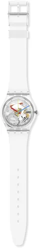 Vista 2 de Swatch Gent Biosourced Reloj Unisex Casual Plástico Transparente Cuarzo Impermeable Claramente Gent
