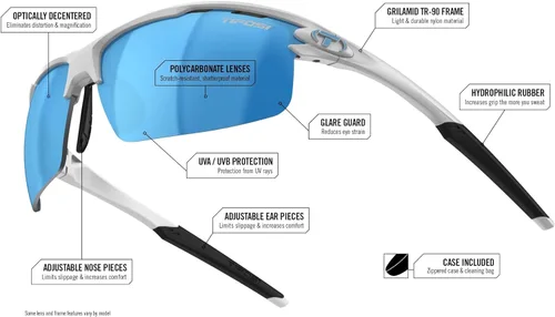 Vista 4 de Gafas de sol deportivas Rivet, ideales para ciclismo, golf, pickleball, correr y tenis