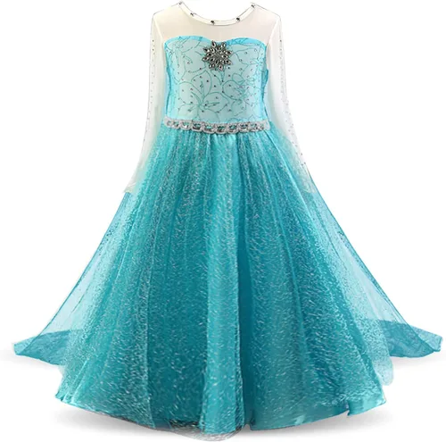 Vista 2 de Nileafes Disfraz de princesa para niña fiesta de cumpleaños disfraz de cosplay para niños