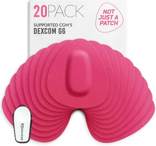Vista 15 de Not Just A Patch Dexcom - Parches adhesivos G6 (paquete de 20) – Dexcom G6 adhesivos adhesivos para piel – Resistente al agua Dexcom Overpatch G6
