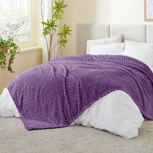 Vista 154 de BEDELITE Manta de forro polar para sofá y cama, manta decorativa de jacquard 3D de almendra, súper suave y acogedora, manta mullida cálida adecuada
