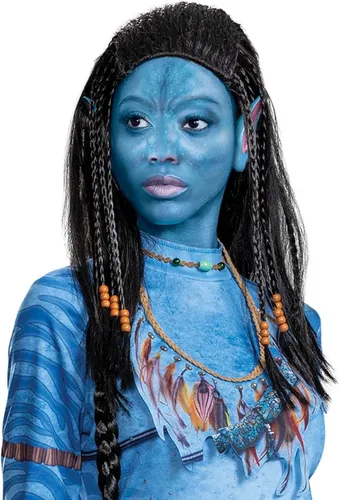 Vista 3 de Disfraz de Neytiri Deluxe Avatar para adultos, Azul